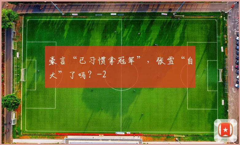 豪言“已习惯拿冠军”，张雪“自大”了吗？